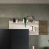 Wandboard Prisma weiß gold Optik B/H/T: ca. 140x53x17 cm – Bild 4