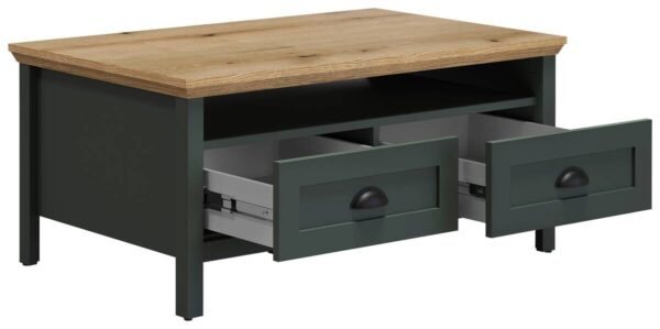 Couchtisch Stanton tannengrün Eiche Evoke Coast Nachbildung B/H/T: ca. 101x45x60 cm Couchtisch Stanton tannengrün Eiche Evoke Coast Nachbildung B/H/T: ca. 101x45x60 cm – Bild 3