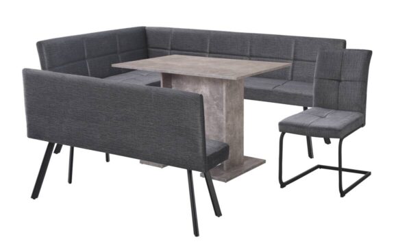 Schwingstuhl Milos grau Microfaser B/H/T: ca. 45x92x65 cm – Bild 2