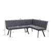 Eckbank Milos grau B/H/T: ca. 195x152x85 cm – Bild 3
