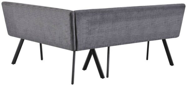 Eckbank Milos grau B/H/T: ca. 195x152x85 cm – Bild 4
