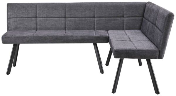 Eckbank Milos grau B/H/T: ca. 195x152x85 cm – Bild 5