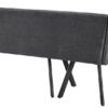 Eckbank Milos grau B/H/L: ca. 152x85x195 cm – Bild 2