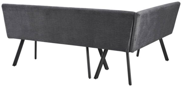 Eckbank Milos grau B/H/L: ca. 152x85x195 cm – Bild 2