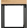 Beistelltisch Eiche hell Nachbildung schwarz B/H/T: ca. 40x60x28 cm – Bild 5