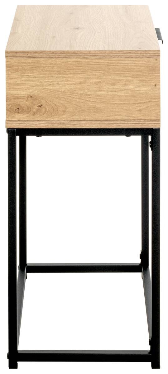 Beistelltisch Eiche hell Nachbildung schwarz B/H/T: ca. 40x60x28 cm – Bild 5