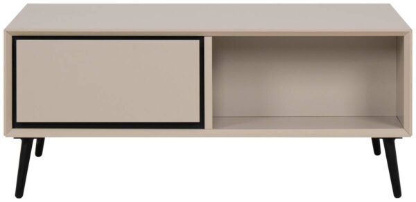 Couchtisch Arona sand schwarz B/H/T: ca. 94x40x55 cm – Bild 4