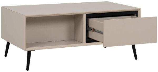 Couchtisch Arona sand schwarz B/H/T: ca. 94x40x55 cm – Bild 5