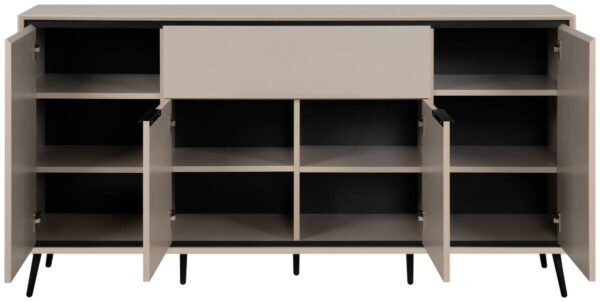 Sideboard Arona sand schwarz B/H/T: ca. 175x90x38 cm – Bild 2