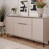 Sideboard Arona sand schwarz B/H/T: ca. 175x90x38 cm – Bild 3