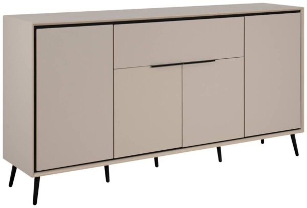Sideboard Arona sand schwarz B/H/T: ca. 175x90x38 cm – Bild 4