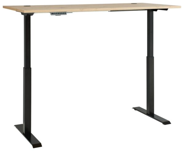 Schreibtisch Memphis Eiche Artisan Nachbildung anthrazit B/H/T: ca. 160x72x77 cm Schreibtisch Memphis Eiche Artisan Nachbildung anthrazit B/H/T: ca. 160x72x77 cm – Bild 2