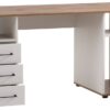 Schreibtisch Jelda Eiche Landhaus Nachbildung weiß B/H/T: ca. 150x74x70 cm – Bild 2