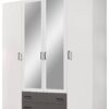Kleiderschrank Base 4 weiß B/H/T: ca. 161x176x51 cm – Bild 2