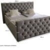Boxbett Glow Silbergrau Liegefläche B/L: ca. 180x200 cm – Bild 4