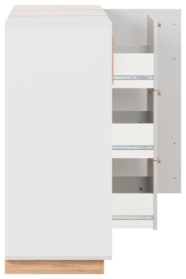 Kommode Split grau Jackson Hickory Nachbildung B/H/T: ca. 125x94x40 cm – Bild 3