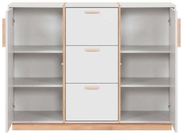 Kommode Split grau Jackson Hickory Nachbildung B/H/T: ca. 125x94x40 cm – Bild 5