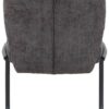 Schwingstuhl Karen anthrazit schwarz Webstoff Metall – Bild 4