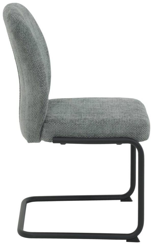 Schwingstuhl Karen grau schwarz Webstoff Metall – Bild 4