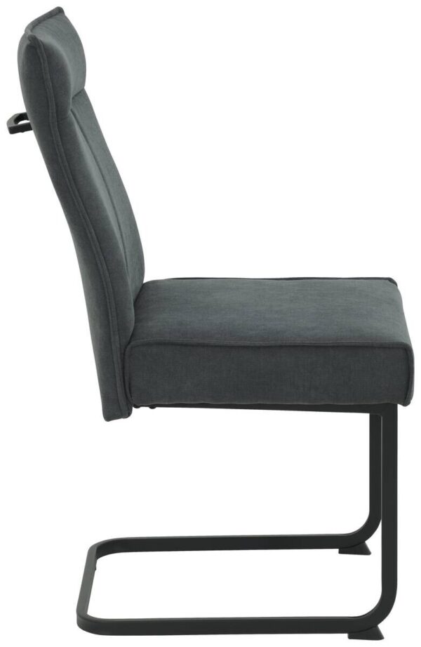 Schwingstuhl Nina anthrazit Webstoff B/H/T: ca. 48x97x68 cm – Bild 2