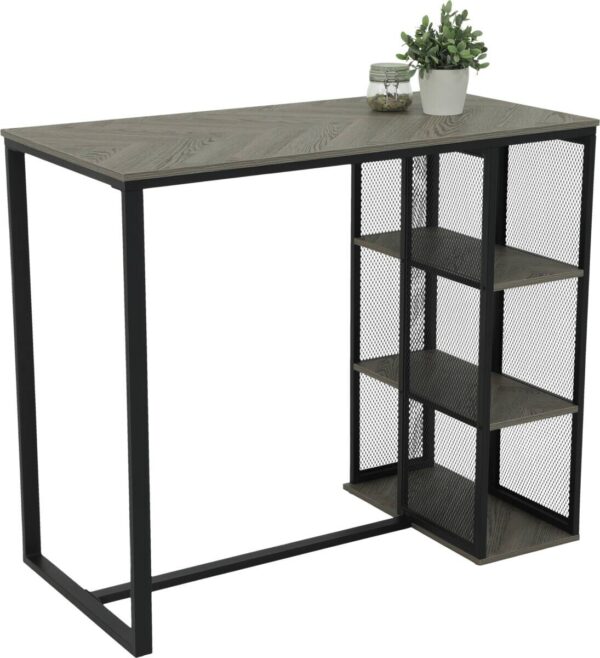 Bartisch Klara grau Holzwerkstoff B/H/T: ca. 120x103x60 cm Bartisch Klara grau Holzwerkstoff B/H/T: ca. 120x103x60 cm – Bild 2
