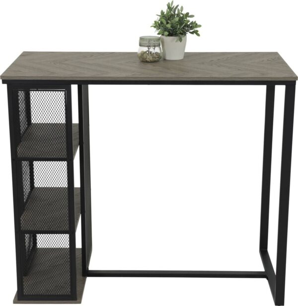 Bartisch Klara grau Holzwerkstoff B/H/T: ca. 120x103x60 cm Bartisch Klara grau Holzwerkstoff B/H/T: ca. 120x103x60 cm – Bild 3