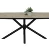 Esstisch Jana Oak Nachbildung schwarz B/H/T: ca. 180x76x100 cm – Bild 3