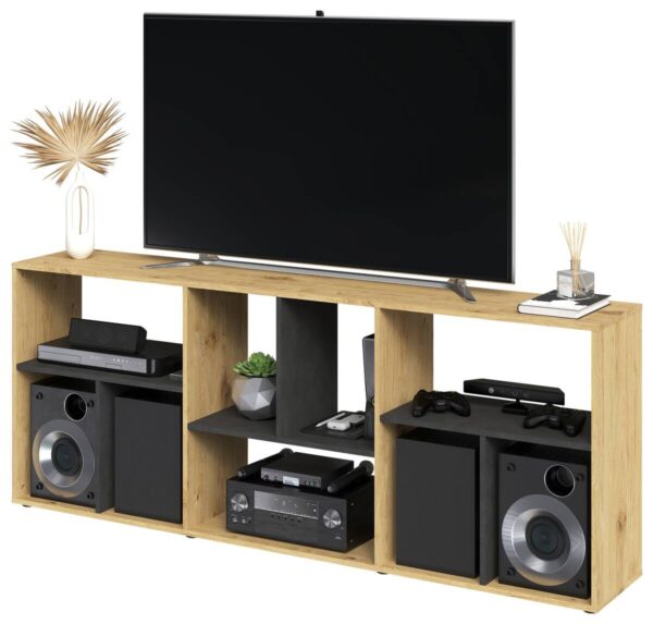 Regal Eiche Artisan Nachbildung B/H/T: ca. 186x71x33 cm – Bild 2