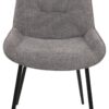 Stuhl Alisha grau Webstoff B/H/T: ca. 54x83x63 cm – Bild 2