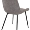Stuhl Alisha grau Webstoff B/H/T: ca. 54x83x63 cm – Bild 3
