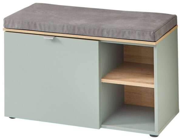 Sitzbank Bari salbei Eiche Artisan Nachbildung B/H/T: ca. 78x50x38 cm – Bild 3