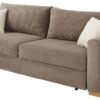 Schlafsofa taupe Polyester B/H/T: ca. 237x90x104 cm – Bild 2