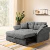 Schlafsofa grau Polyester B/H/T: ca. 191x84x105 cm – Bild 2