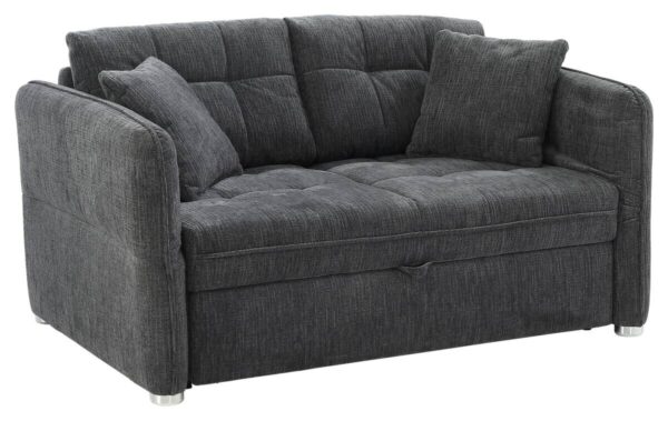 Schlafsofa grau Polyester B/H/T: ca. 191x84x105 cm – Bild 3