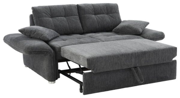 Schlafsofa grau Polyester B/H/T: ca. 191x84x105 cm – Bild 4