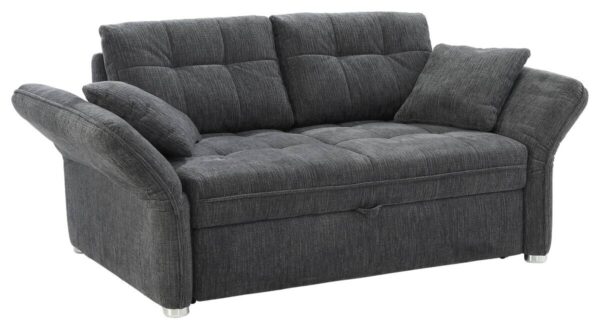 Schlafsofa grau Polyester B/H/T: ca. 191x84x105 cm – Bild 5