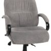 Chefsessel Gale grau schwarz Webstoff Metall – Bild 2