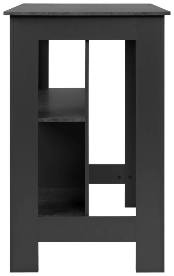 Bartisch Atlanta Schiefergrau Spanplatte B/H/T: ca. 92x106x68 cm – Bild 3