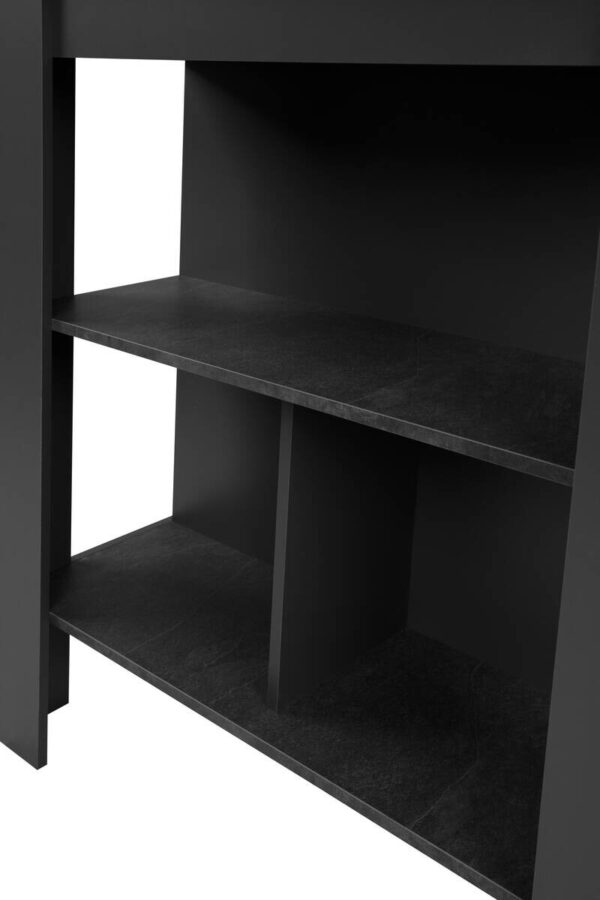 Bartisch Atlanta Schiefergrau Spanplatte B/H/T: ca. 92x106x68 cm – Bild 5
