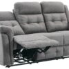 Sofa Philip grau Microfaser B/H/T: ca. 208x103x95 cm – Bild 2