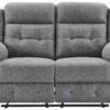 Sofa Philip grau Microfaser B/H/T: ca. 151x103x95 cm – Bild 3