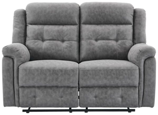 Sofa Philip grau Microfaser B/H/T: ca. 151x103x95 cm – Bild 3