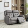 Sofa Philip grau Microfaser B/H/T: ca. 151x103x95 cm – Bild 4