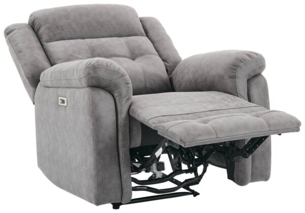 Sessel Philip grau Microfaser B/H/T: ca. 94x103x95 cm – Bild 2