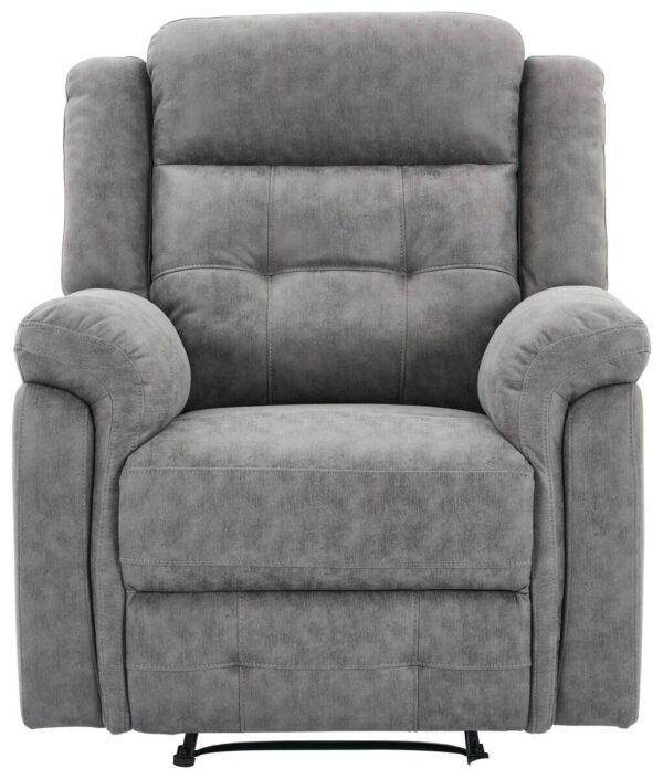 Sessel Philip grau Microfaser B/H/T: ca. 94x103x95 cm – Bild 4