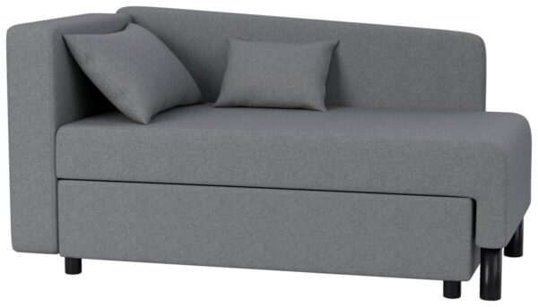 Recamiere Lübeck grau B/H/T: ca. 148x75x85 cm – Bild 4