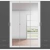 Kleiderschrank München grau Alpinweiß B/H/T: ca. 226x210x54 cm – Bild 5