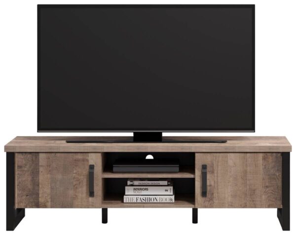 TV-Lowboard Emile Eiche Tabak Nachbildung B/H/T: ca. 166x50x45 cm – Bild 2
