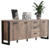 Sideboard Emile Eiche Tabak Nachbildung B/H/T: ca. 214x86x45 cm – Bild 3