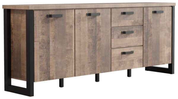 Sideboard Emile Eiche Tabak Nachbildung B/H/T: ca. 214x86x45 cm – Bild 4